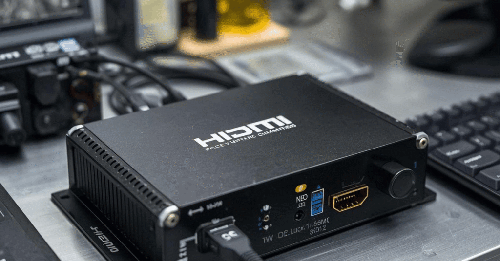 HDMI encoder IPTV delivery latency monitoring showing end-to-end delay measurement on UK reseller panel infrastructure