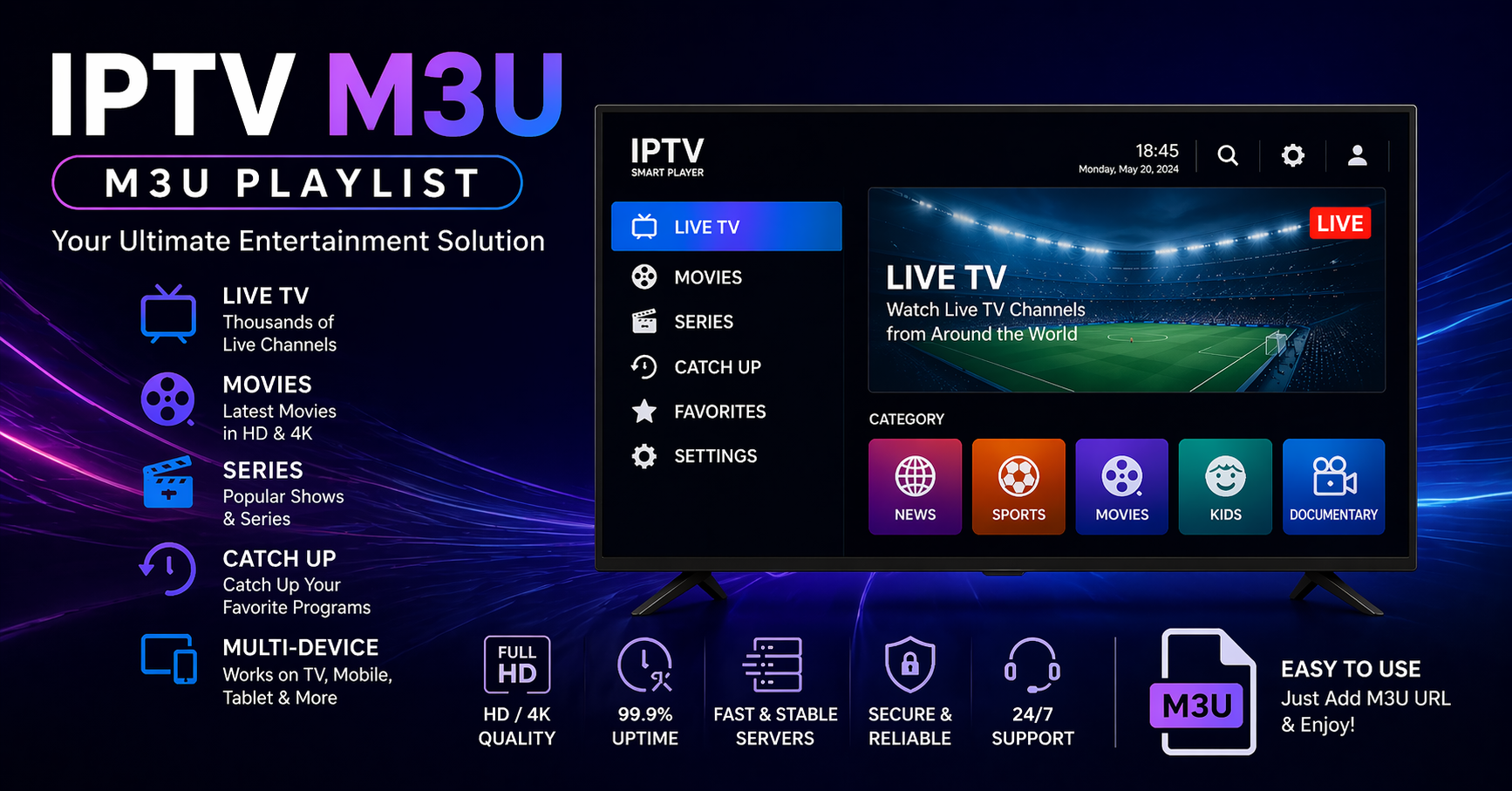 IPTV M3U Playlist