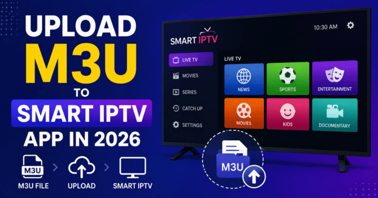 Upload M3U to Smart IPTV App