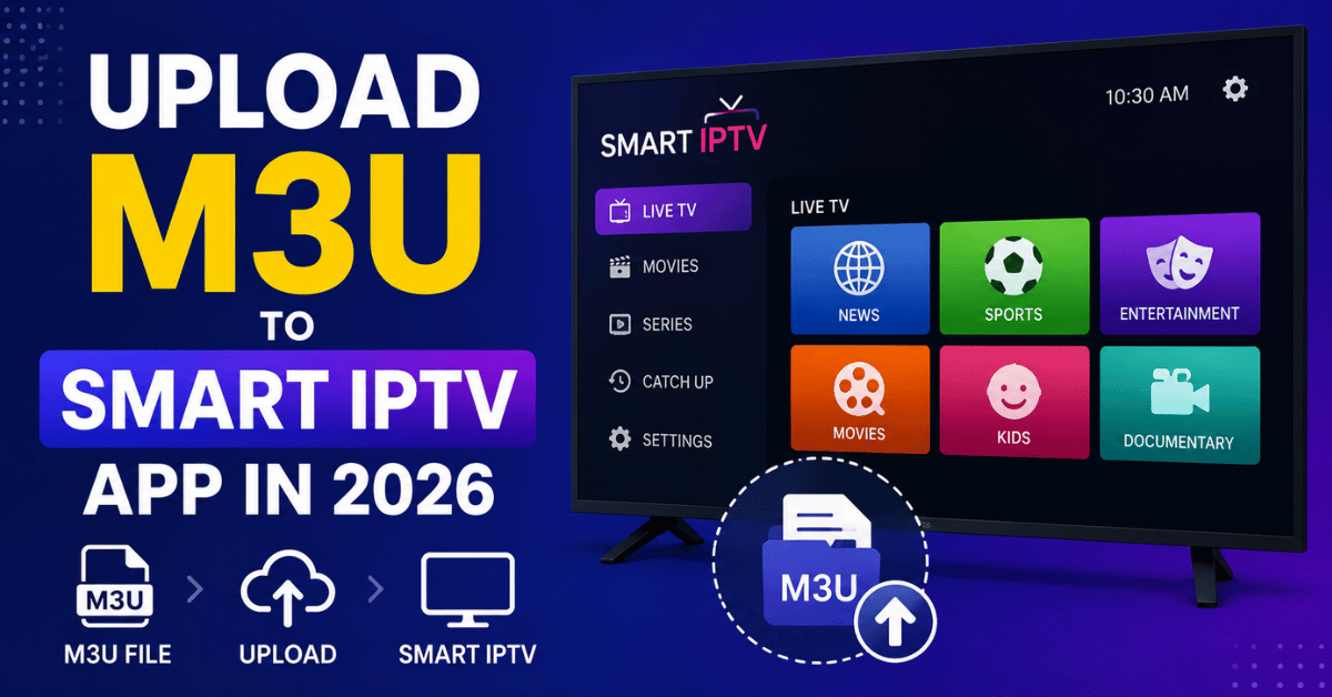 Upload M3U to Smart IPTV App