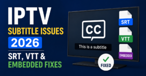 IPTV Subtitle Issues 2026