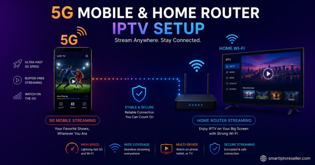 5G Mobile and Home Router IPTV Setup